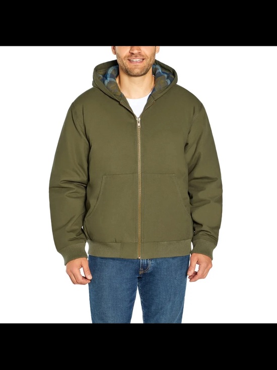 Woolrich Other - Woolrich Men's Hooded Canvas Utility Jacket Full Zip Flannel Lined New with Tags